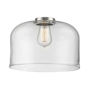 Innovations Lighting G72-L Accessory 12"  Glass - Clear X-Large Bell Glass Shade - Dimmable Vintage Bulbs Included - Width: 12" Depth (Front to Back): 12" Height: 8
