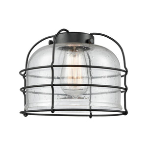 Innovations Lighting G74-CE Accessory 8"  Glass - Seedy Large Bell Cage Glass Shade - Dimmable Vintage Bulbs Included - Width: 8" Depth (Front to Back): 8" Height: 6