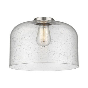 Innovations Lighting G74-L Accessory 12"  Glass - Seedy X-Large Bell Glass Shade - Dimmable Vintage Bulbs Included - Width: 12" Depth (Front to Back): 12" Height: 8