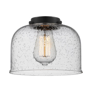 Innovations Lighting G74 Accessory 8"  Glass - Seedy Large Bell Glass Shade - Dimmable Vintage Bulbs Included - Width: 8" Depth (Front to Back): 8" Height: 6