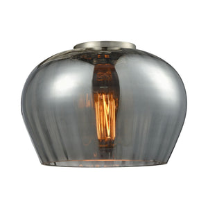 Innovations Lighting G93 Accessory 6.5"  Glass - Plated Smoke Fenton Glass Shade - Dimmable Vintage Bulbs Included - Width: 6.5" Depth (Front to Back): 6.5" Height: 5