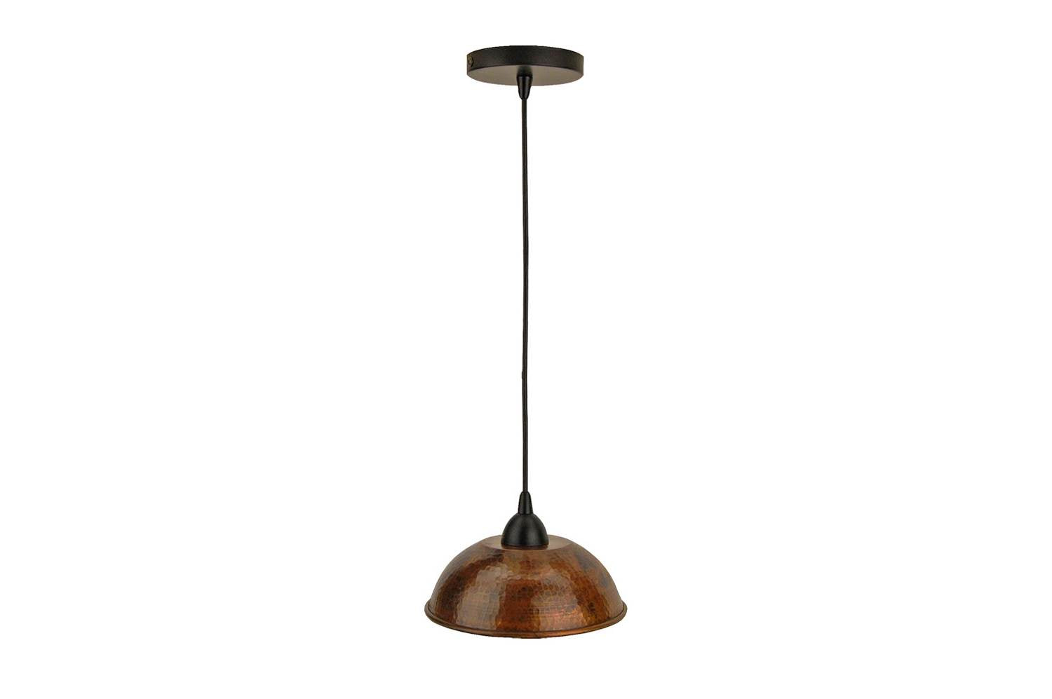 L200DB 8.5 Inch Hand Hammered Premier Copper 8.5 Inch Dome Pendant Light