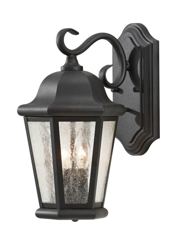 OL5901BK Martinsville Black Medium 2-Light Outdoor Wall Lantern
