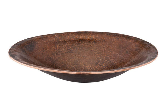 PVOVAL20 20 Inch Oval Hand Forged Old World Premier Copper Vessel Sink