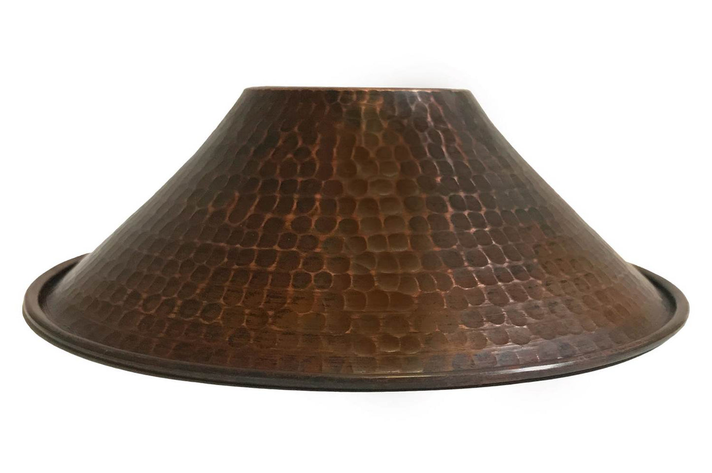 SH-L500DB 9 Inch Hand Hammered Premier Copper 9 Inch Cone Pendant Light Shade