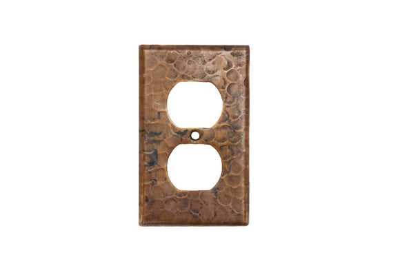 SO2_PKG2 2.75 Inch Premier Copper Switchplate Single Duplex, 2 Hole Outlet Cover - Quantity 2