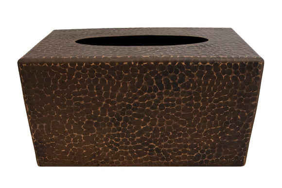 TBCLDB 9.25 Inch Large Hand Hammered Premier Copper Tissue Box Cover